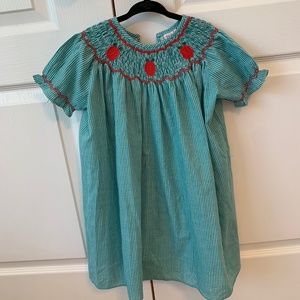 Smocked apple dress